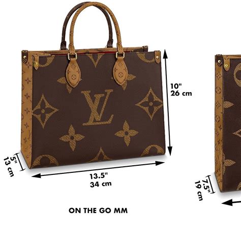 lv onthego sizes